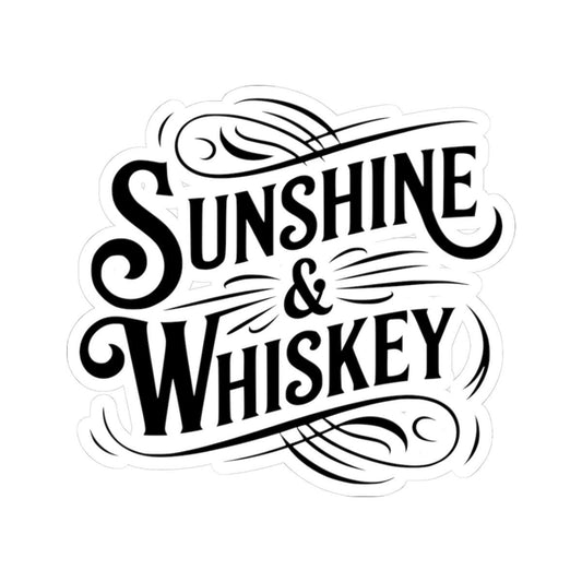 ColorFlow | Sunshine & Whiskey Retro Country Sticker | Western Boho Decal