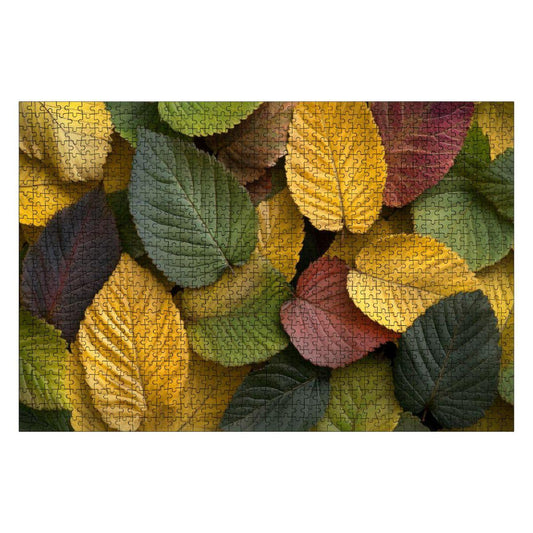 Autumn Leaves Wooden Jigsaw Puzzle: Fall Foliage, Glossy Finish