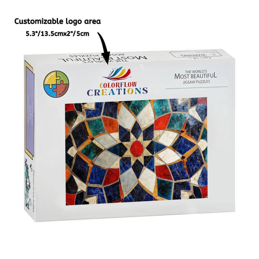 ColorFlow | Tiled Pattern Wooden Puzzle s | Detailed Abstract Mosaic