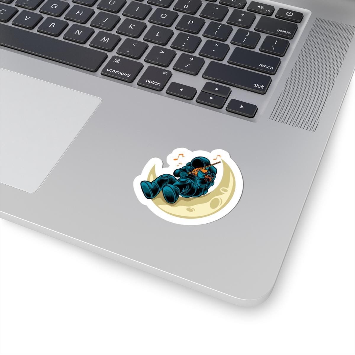 Astronaut Violin Sticker | Space Musician Vinyl Decal
