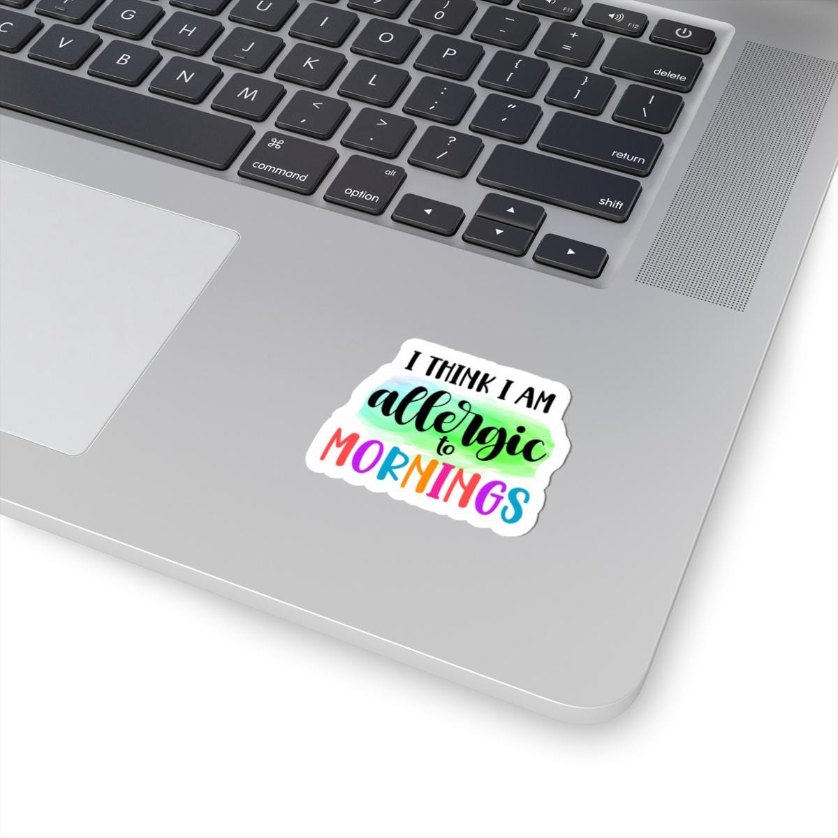 Funny Morning Allergy Vinyl Sticker - Waterproof Laptop Decal