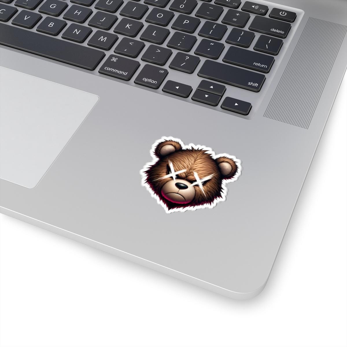 Angry Bear Vinyl Sticker: Gamer Streetwear Decal - Waterproof Glossy or Matte