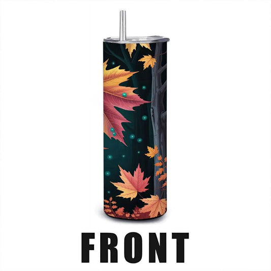 Autumn Maple Leaf Tumbler: 20oz Insulated Stainless Steel Mug