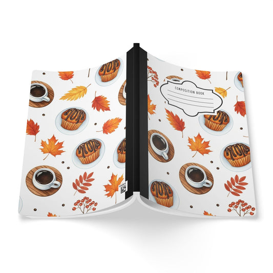 ColorFlow | Autumn Coffee Composition Notebook College Ruled Journal for Students Writers and Professionals