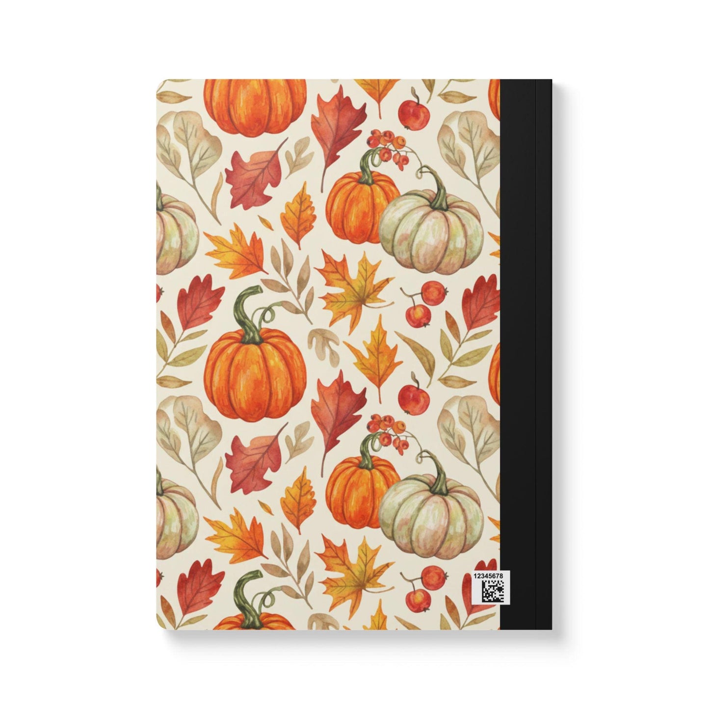 ColorFlow | Rustic Pumpkin Composition Notebook College Ruled Journal for Autumn School Office Writing