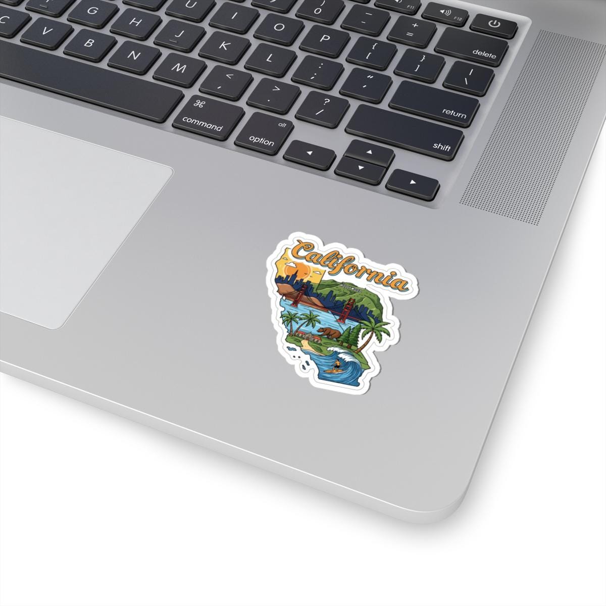 ColorFlow | California Vinyl Sticker | Waterproof Durable Decal | Golden State Art | Made in USA | Laptop Water Bottle