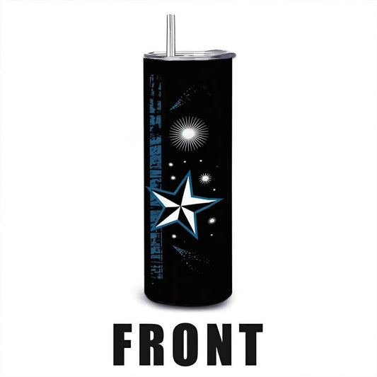 Back the Blue 20oz Tumbler: Stainless Steel Police Support Cup