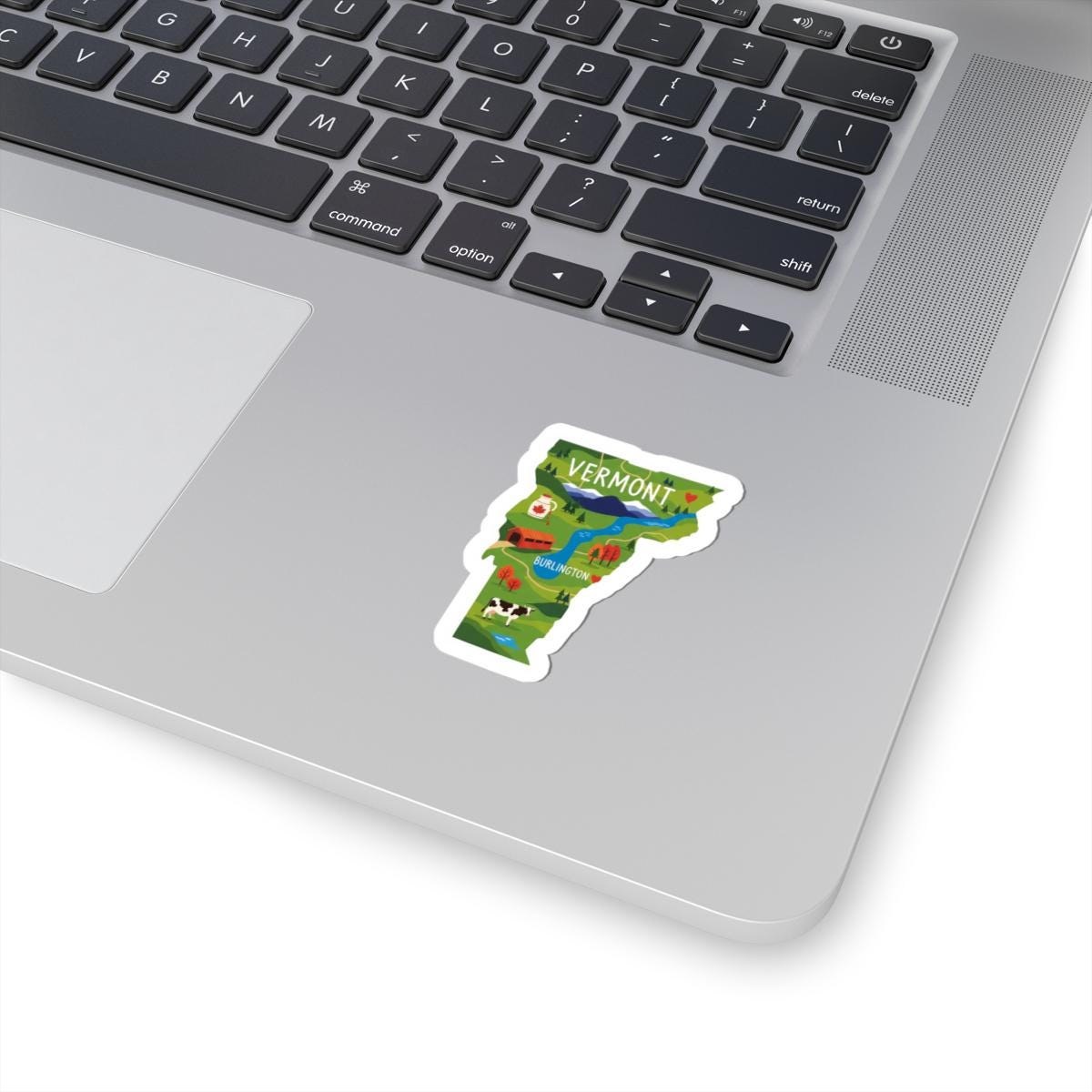 ColorFlow | Vermont Vinyl Sticker Pack | Maple Syrup Cow Covered Bridge Art | Waterproof Glossy Matte Holographic