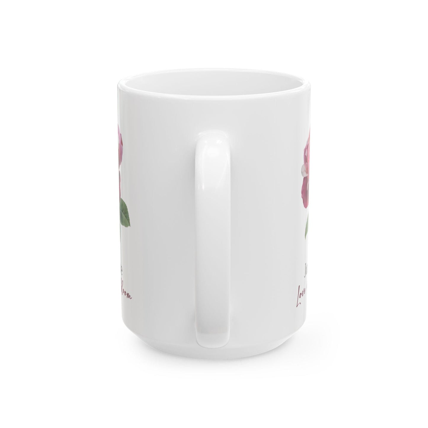 June Birth Flower Mug | Rose Floral Coffee Cup, Botanical Gift