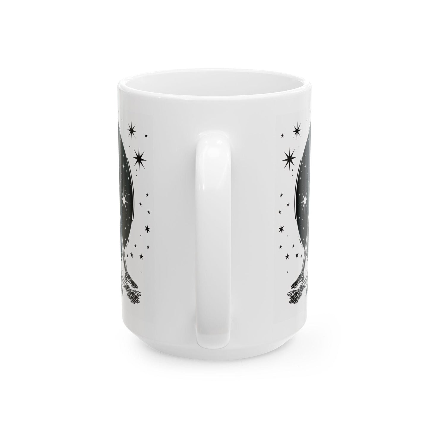 Starlit Skeleton Mug | Gothic Celestial Coffee Cup