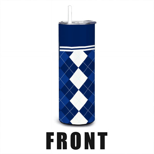 ColorFlow | Rice Owls Inspired 20oz Straight Stainless Tumbler | Clean College Style | Personalization Optional