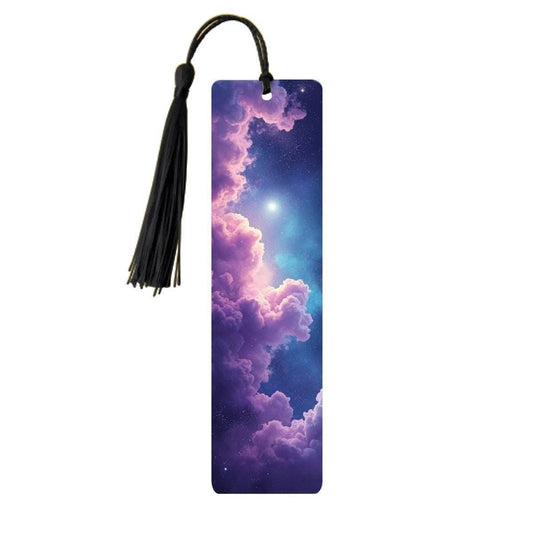 ColorFlow | Galaxy Spiral Light Metal Bookmark Cosmic Portal Fantasy Sky Reading Gift | Optional Personalization