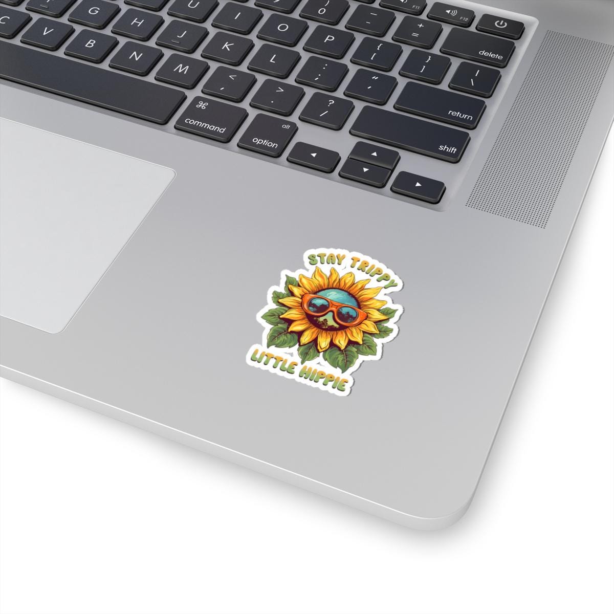 ColorFlow | Stay Trippy Sunflower Sunglasses Psychedelic Retro Hippie Art Vinyl Sticker