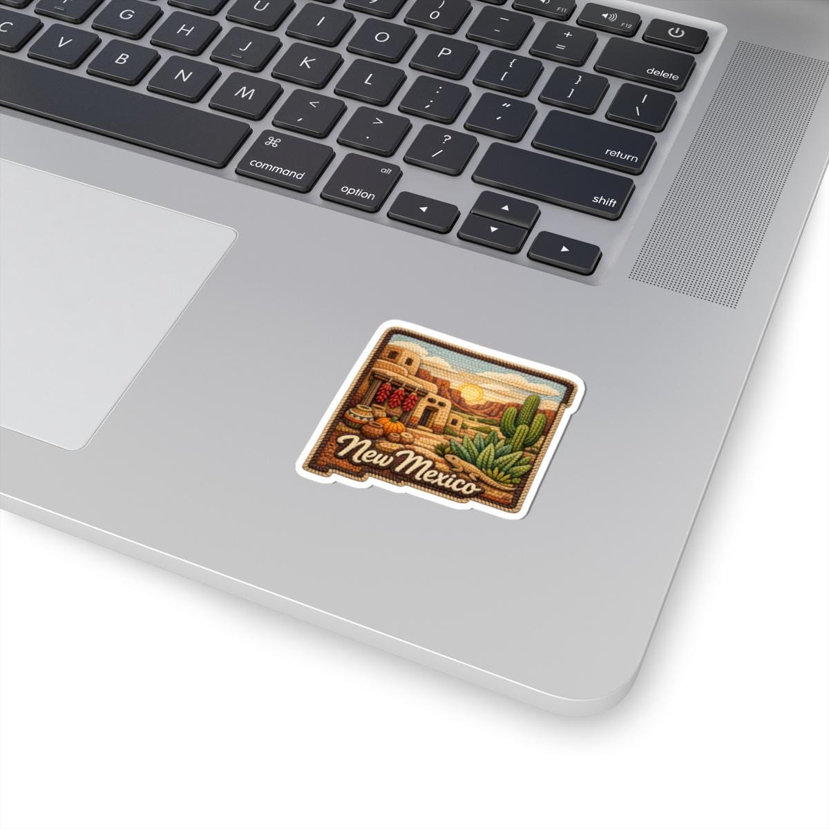 ColorFlow | New Mexico Desert Traditions Vinyl Sticker | Adobe Pueblo Sunrise and Southwest Canyon Art