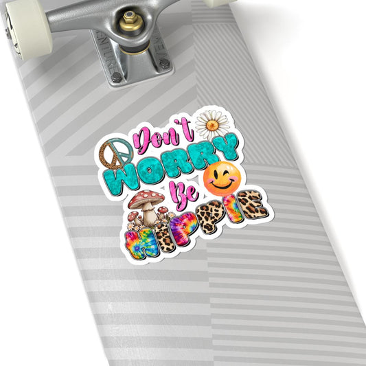 ColorFlow | Hippie Love Retro Peace Daisy Smile Flower Power Art Vinyl Sticker