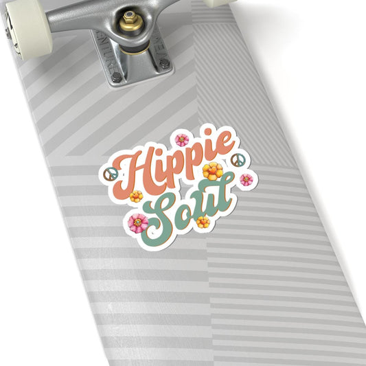 ColorFlow | Hippie Soul Script Typography Retro Peace Flower Power Art Vinyl Sticker