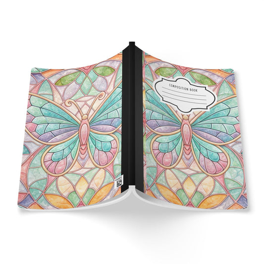 ColorFlow | Pastel Butterfly Composition Notebook Soft Aesthetic Journal for Students Writers and Everyday Note Taking