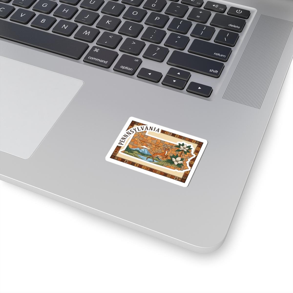 ColorFlow | Pennsylvania Vinyl Sticker Pack | State Art Deer Mountain Laurel | Waterproof Glossy Matte Holographic