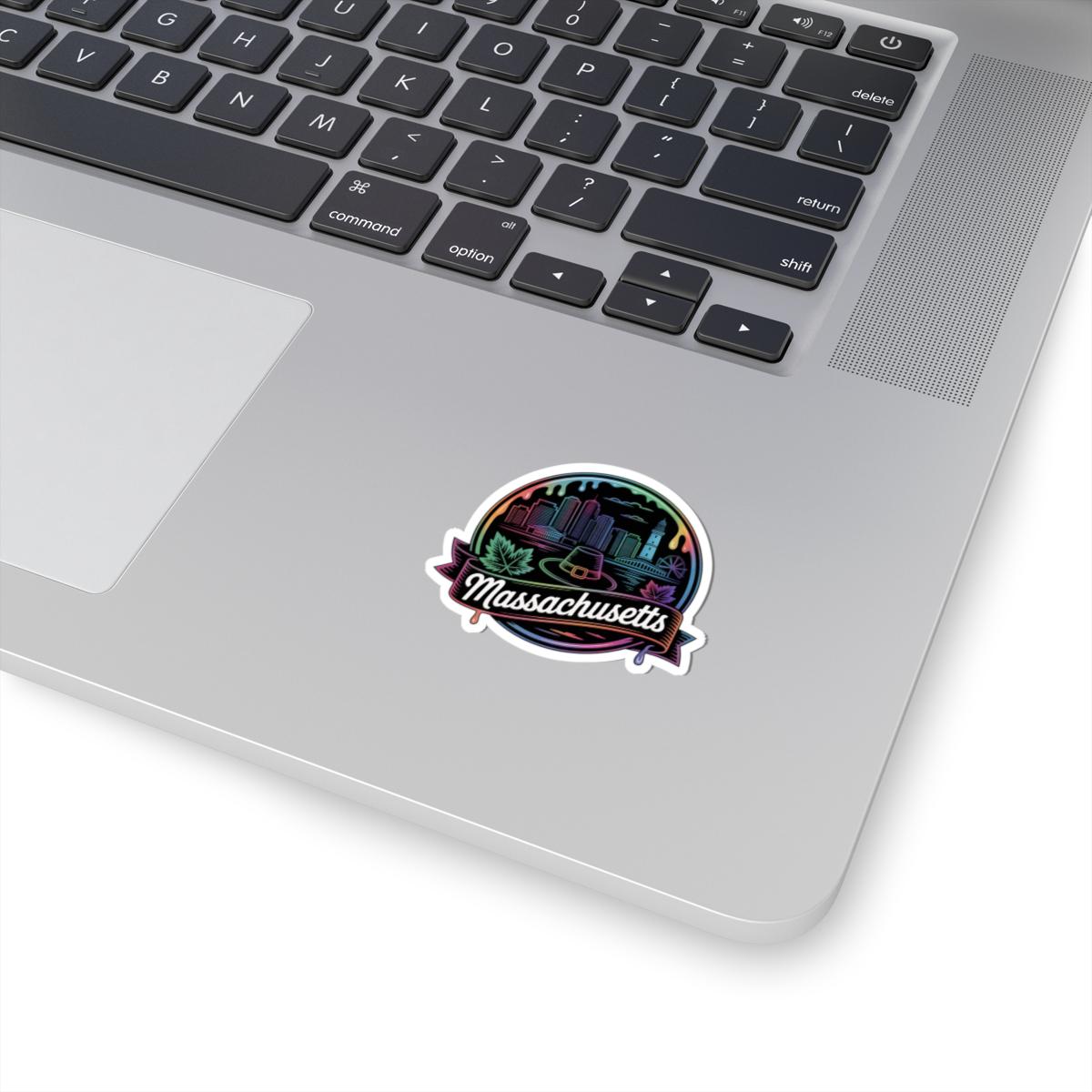 ColorFlow | Massachusetts Boston Skyline Harbor Vinyl Sticker | New England City Travel Art Decal