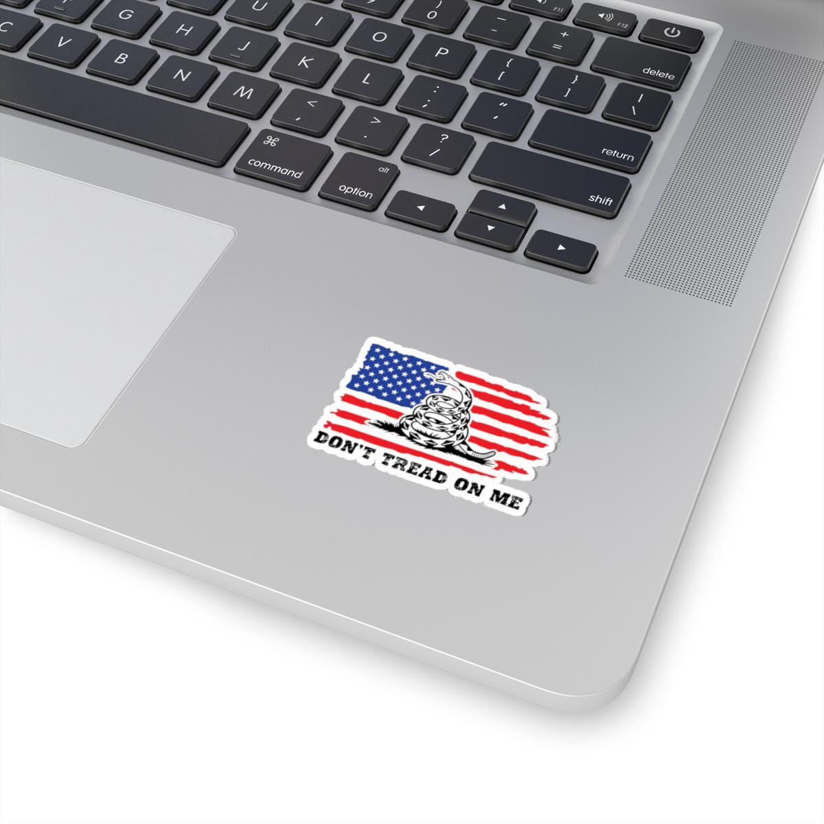 ColorFlow | Dont Tread On Me Distressed American Flag Vinyl Sticker | Bold Freedom Symbol Liberty Artwork