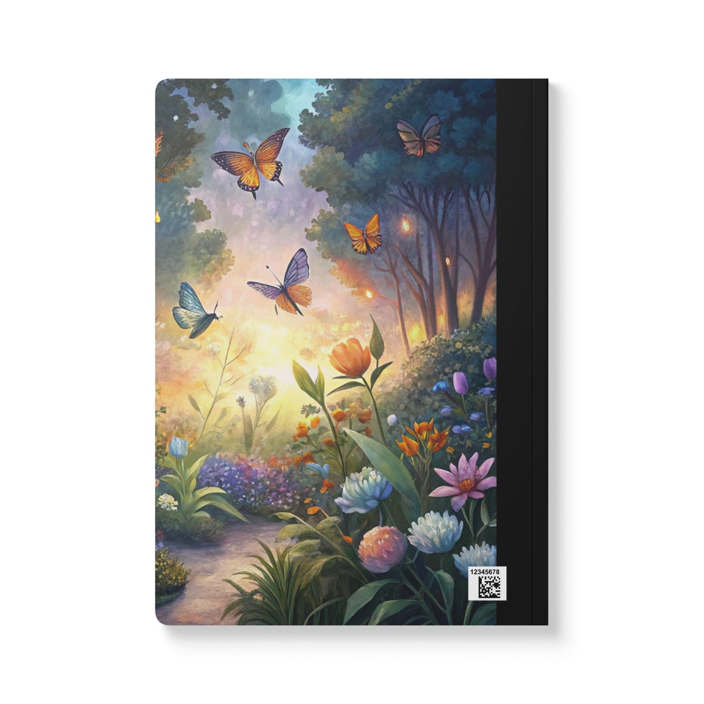 Enchanted Butterfly Composition Notebook | Magical Garden Journal, Watercolor Art Book