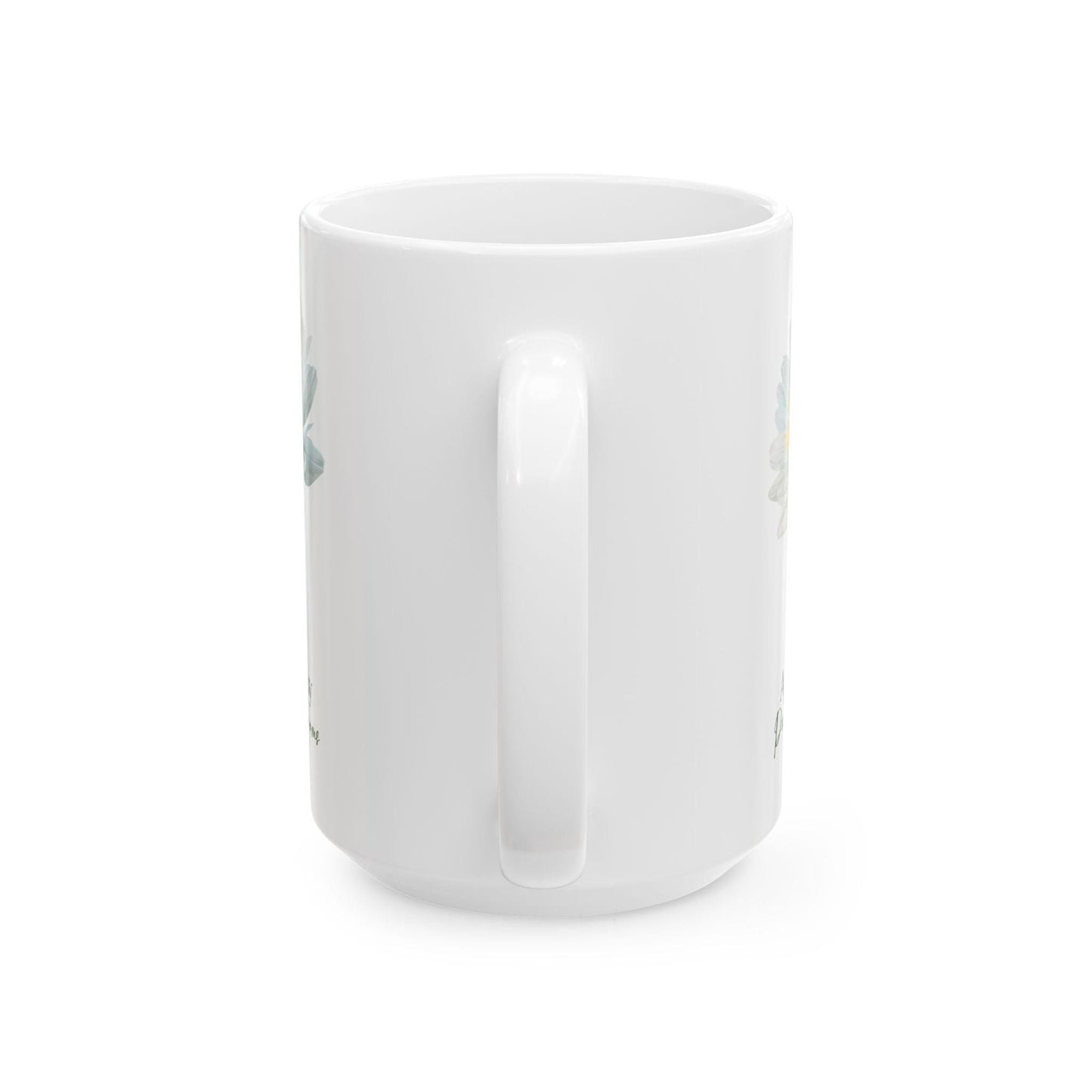 April Daisy Mug | Pure Joy Blooms Floral Coffee Cup | Spring Nature Drinkware