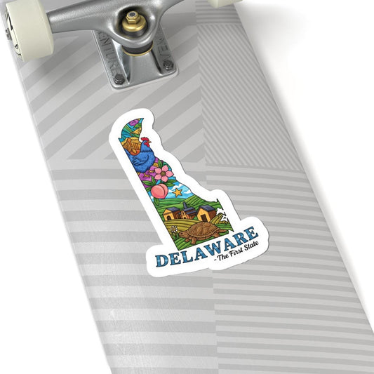 Delaware State Sticker | The First State Decal, Waterproof Vinyl Art (USA)