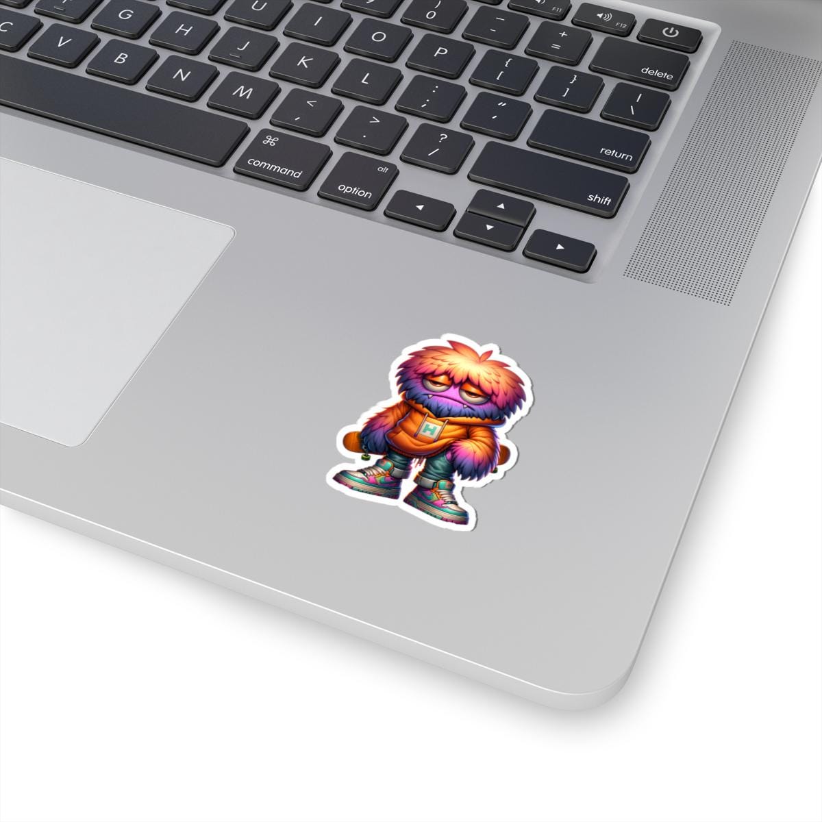 ColorFlow Skater Monster Sticker | Waterproof Vinyl Laptop Car Decor (Glossy)