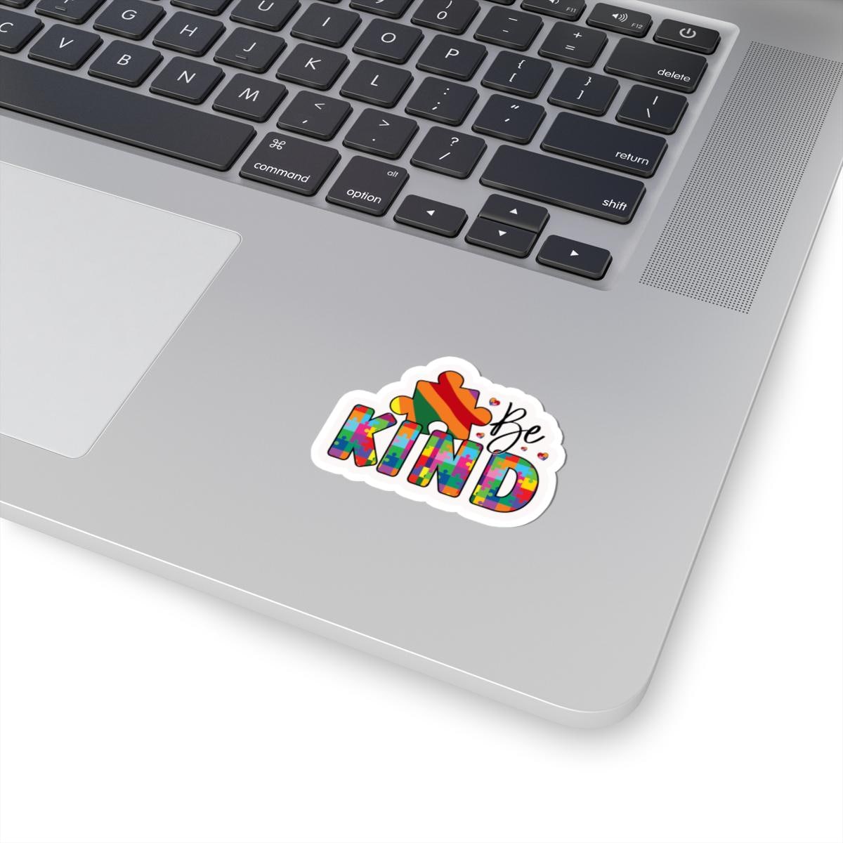 ColorFlow | Be Kind Vinyl Sticker | Heart Puzzle Compassion Autism Support Design