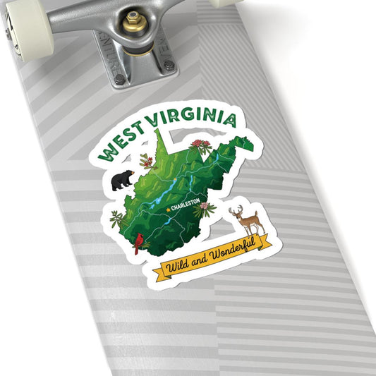 West Virginia Sticker Pack | Wild Art Bear Deer (Glossy, Matte, Holographic)