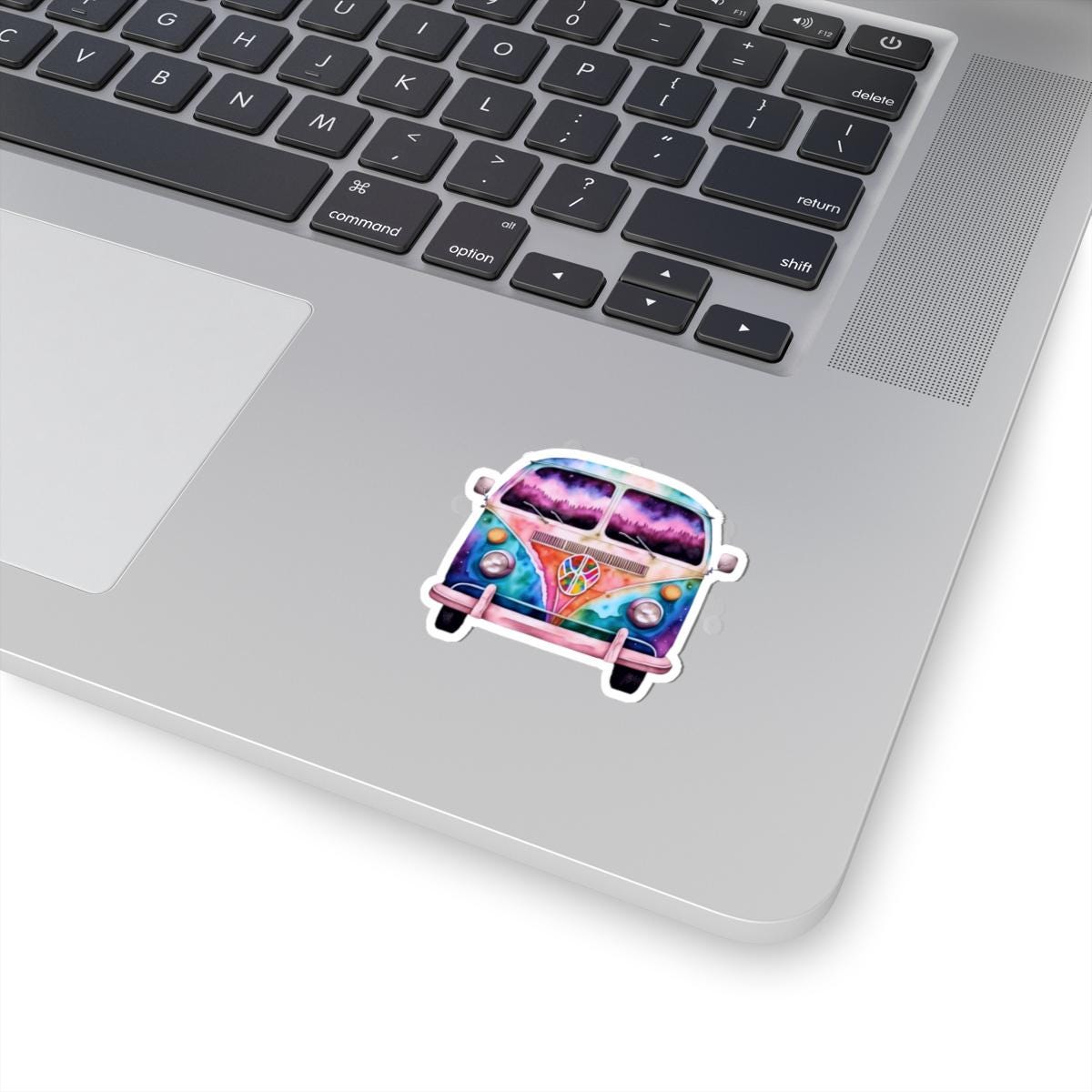 ColorFlow Galaxy Peace Van Sticker | Trippy Retro Boho Vinyl Decal (Waterproof)