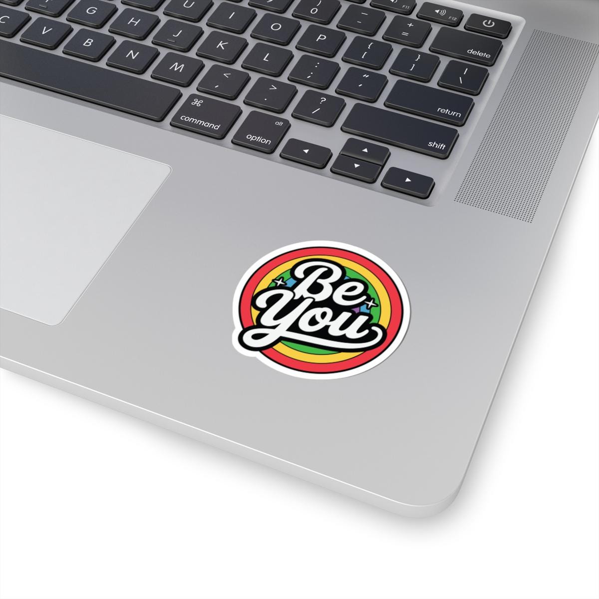 LGBTQ Rainbow Pride Sticker | "Be You" Inspirational Vinyl Decal (Glossy)
