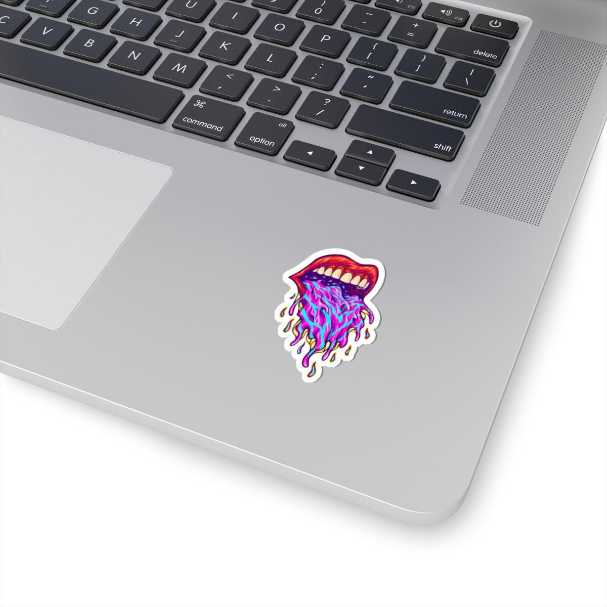 ColorFlow | Psychedelic Trippy Lips Vinyl Sticker for Water Bottles Laptops Cars | Magic Art Waterproof Decal
