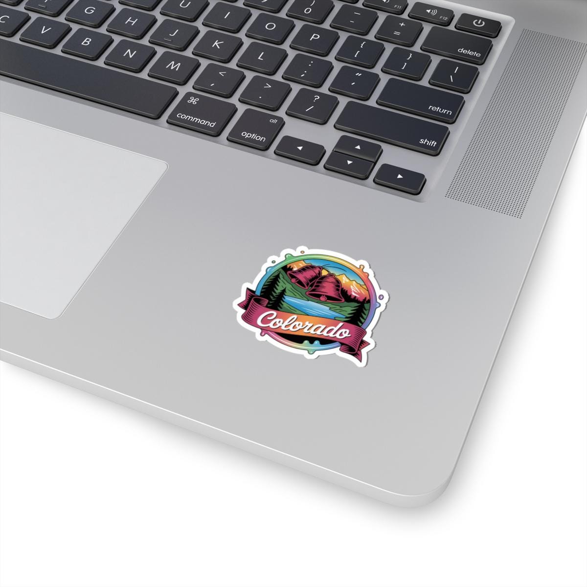 ColorFlow | Colorado Rocky Mountain Lake Scenic Vinyl Sticker | Outdoor Adventure Travel Art Decal
