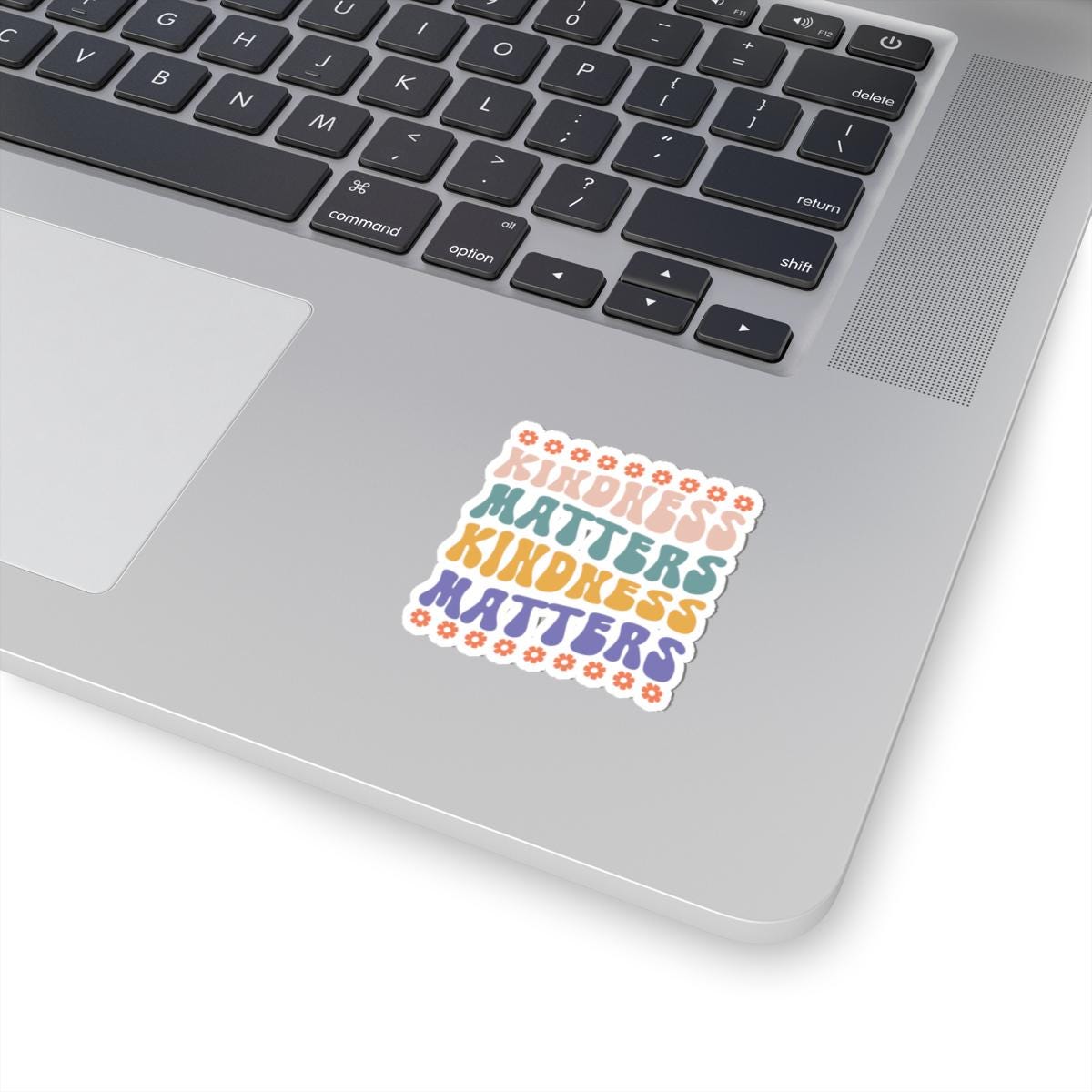 Kindness Matters Sticker: Retro Floral Inspirational Decal