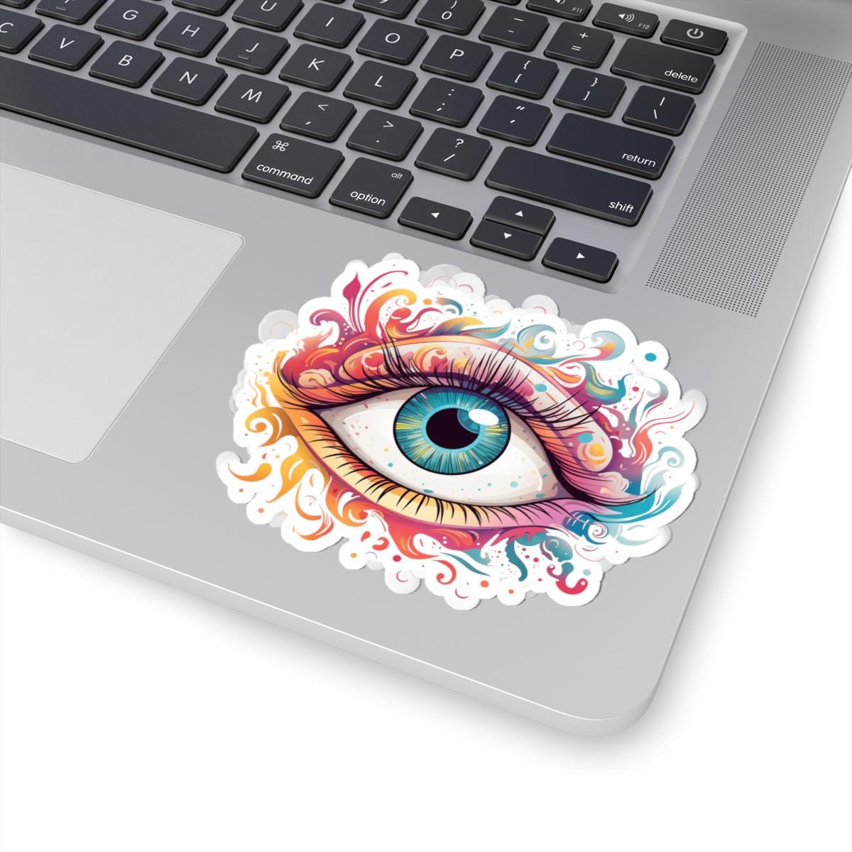 ColorFlow Trippy Third Eye Sticker | Psychedelic Eyeball Vinyl Decal | Visionary Surreal Art