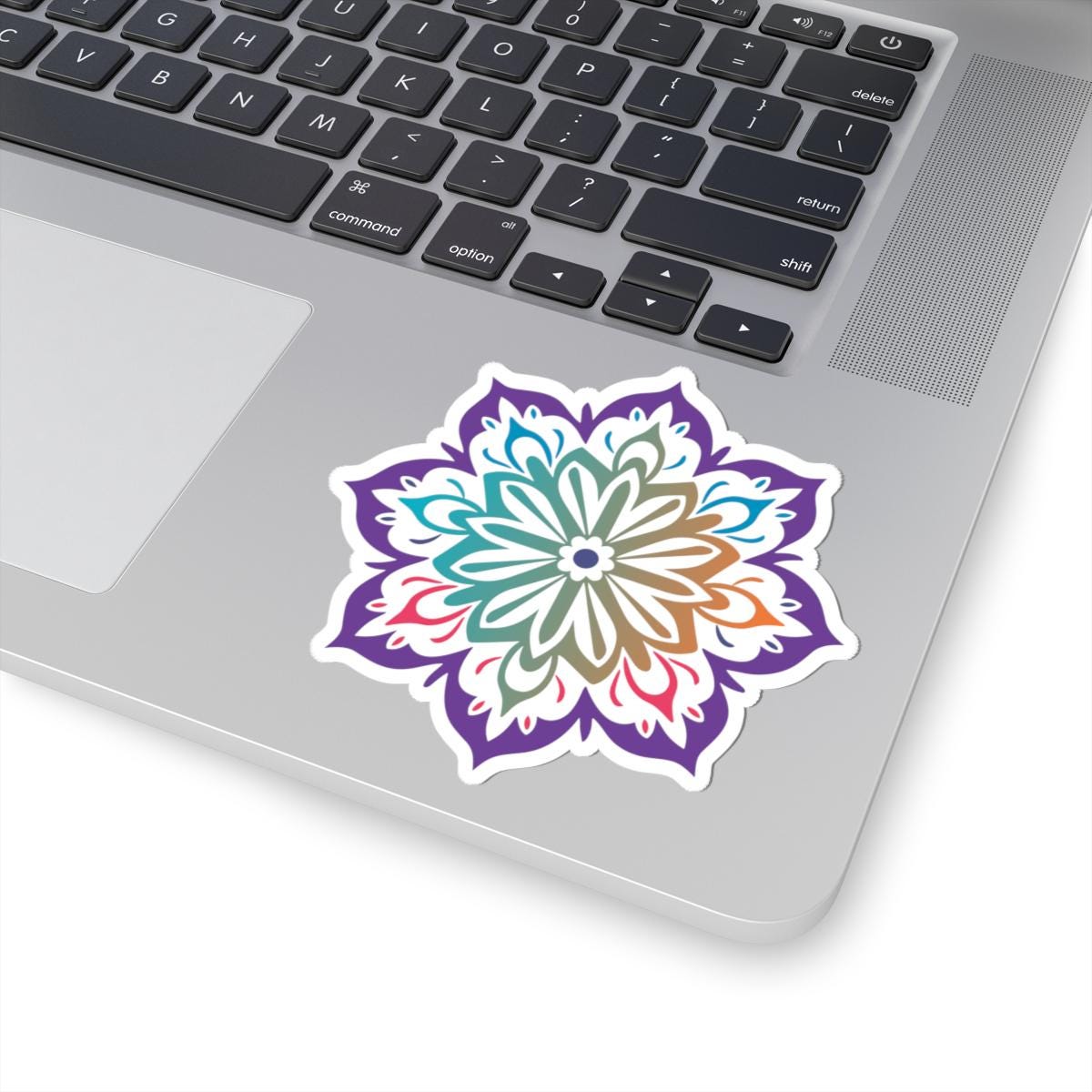 Gradient Mandala Sticker: Boho Sacred Geometry Vinyl Decal