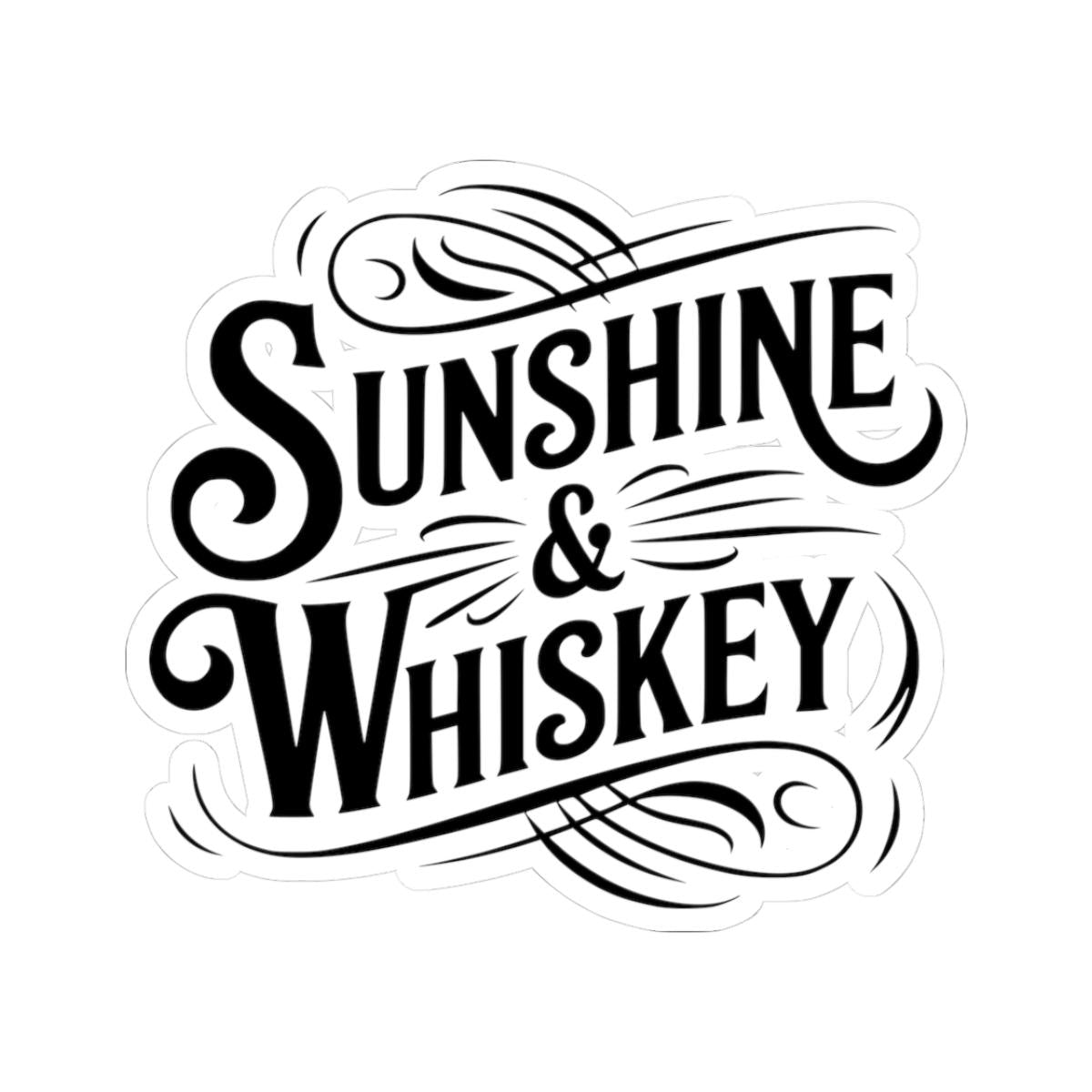 ColorFlow | Sunshine & Whiskey Retro Country Sticker | Western Boho Decal