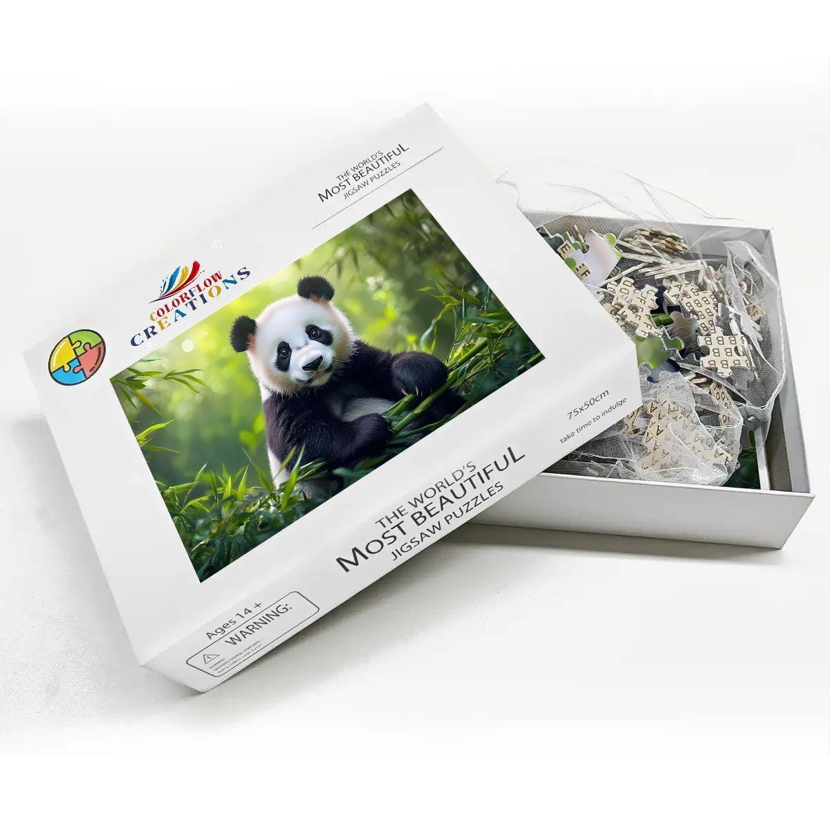 Panda Jigsaw Puzzle: Bamboo Bliss Wooden Puzzle for Adults & Kids