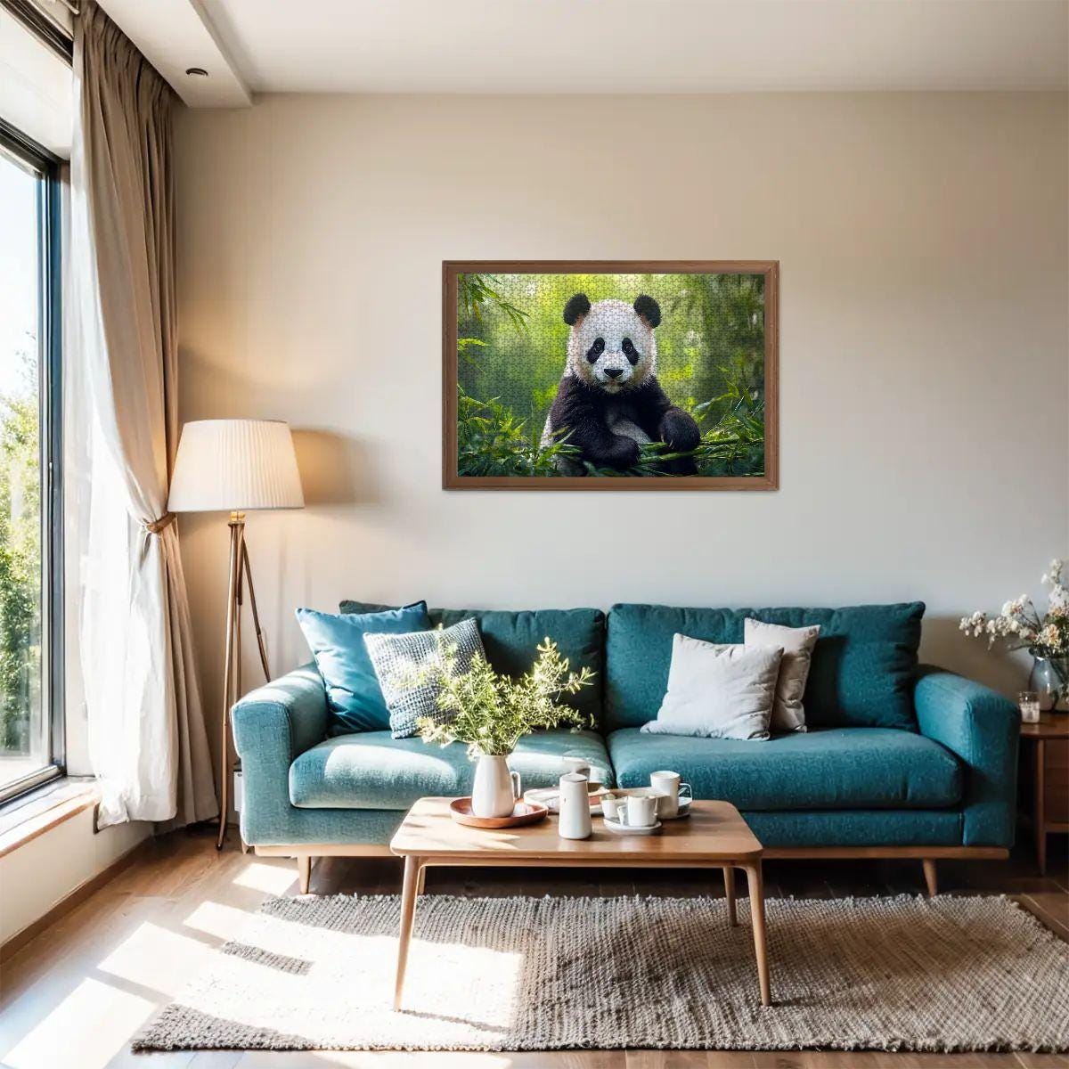 Panda Jigsaw Puzzle: Bamboo Bliss Wooden Puzzle for Adults & Kids