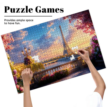 Eiffel Tower Wooden Puzzle: Parisian Romance, Scenic French Travel