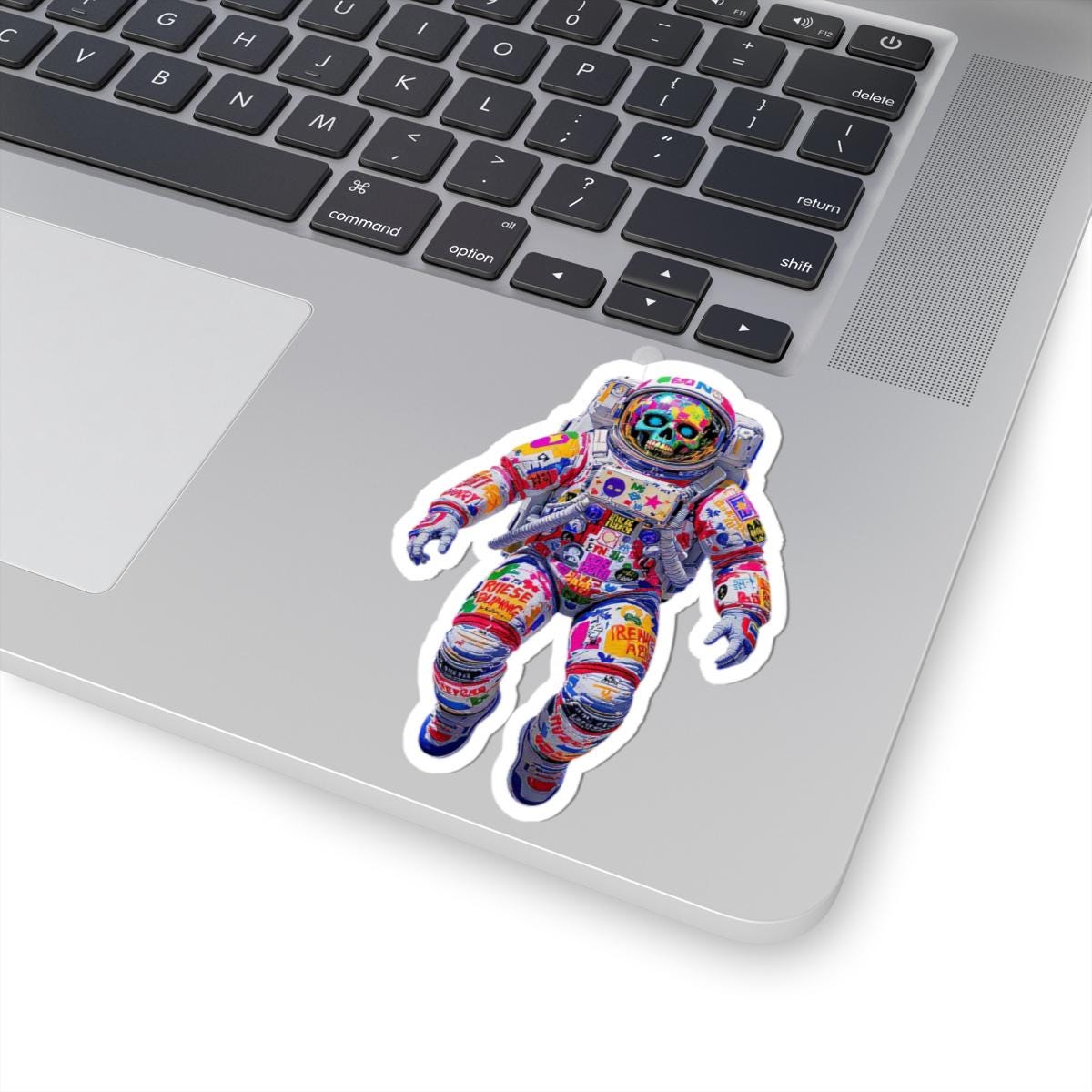 ColorFlow | Graffiti Skull Astronaut Sticker | Psychedelic Vinyl Decal for Space Rebels