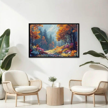 ColorFlow | Vibrant Fall Forest Puzzle 1000pc | Premium Wooden Jigsaw