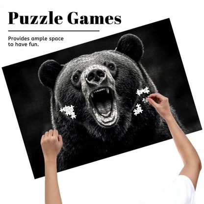 ColorFlow |  Wooden Puzzle | Roaring Black Bear | Bold Wildlife Wood Jigsaw Puzzle