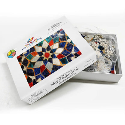 ColorFlow | Tiled Pattern Wooden Puzzle s | Detailed Abstract Mosaic