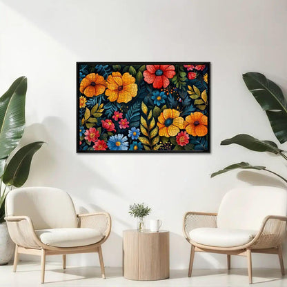 Floral Garden Wooden Jigsaw Puzzle:  Colorful Art