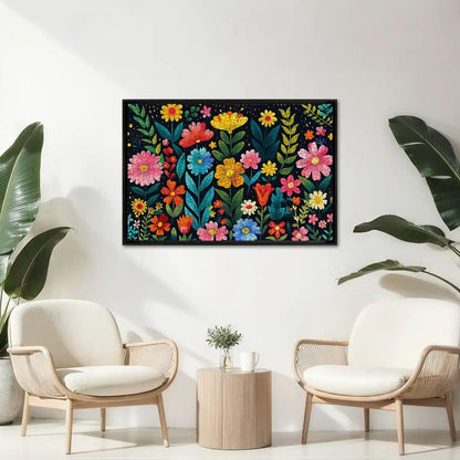 Floral Wooden Jigsaw Puzzle:  Basswood Garden Art