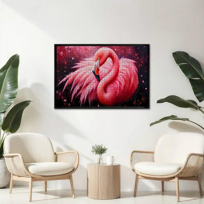 ColorFlow | Flamingo Puzzle  Wooden Tropical Bird Pink Feathers Jigsaw Puzzle for Adults Wildlife Art