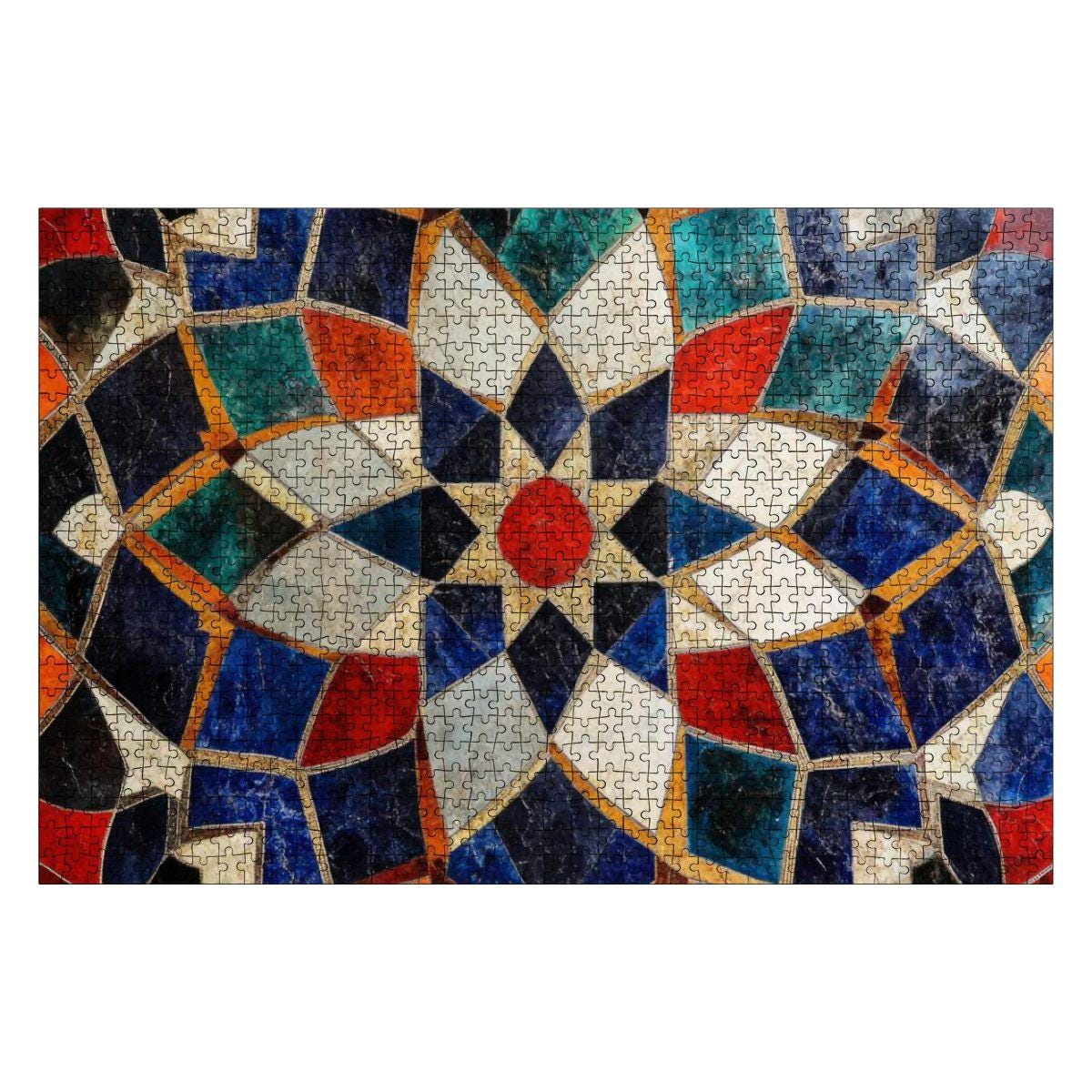 ColorFlow | Tiled Pattern Wooden Puzzle s | Detailed Abstract Mosaic