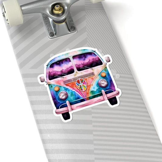 Galaxy Peace Van Sticker: Waterproof Retro Boho Decal